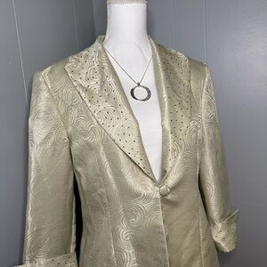 Jessica Howard Cream Blazer Elegant Textured Finish